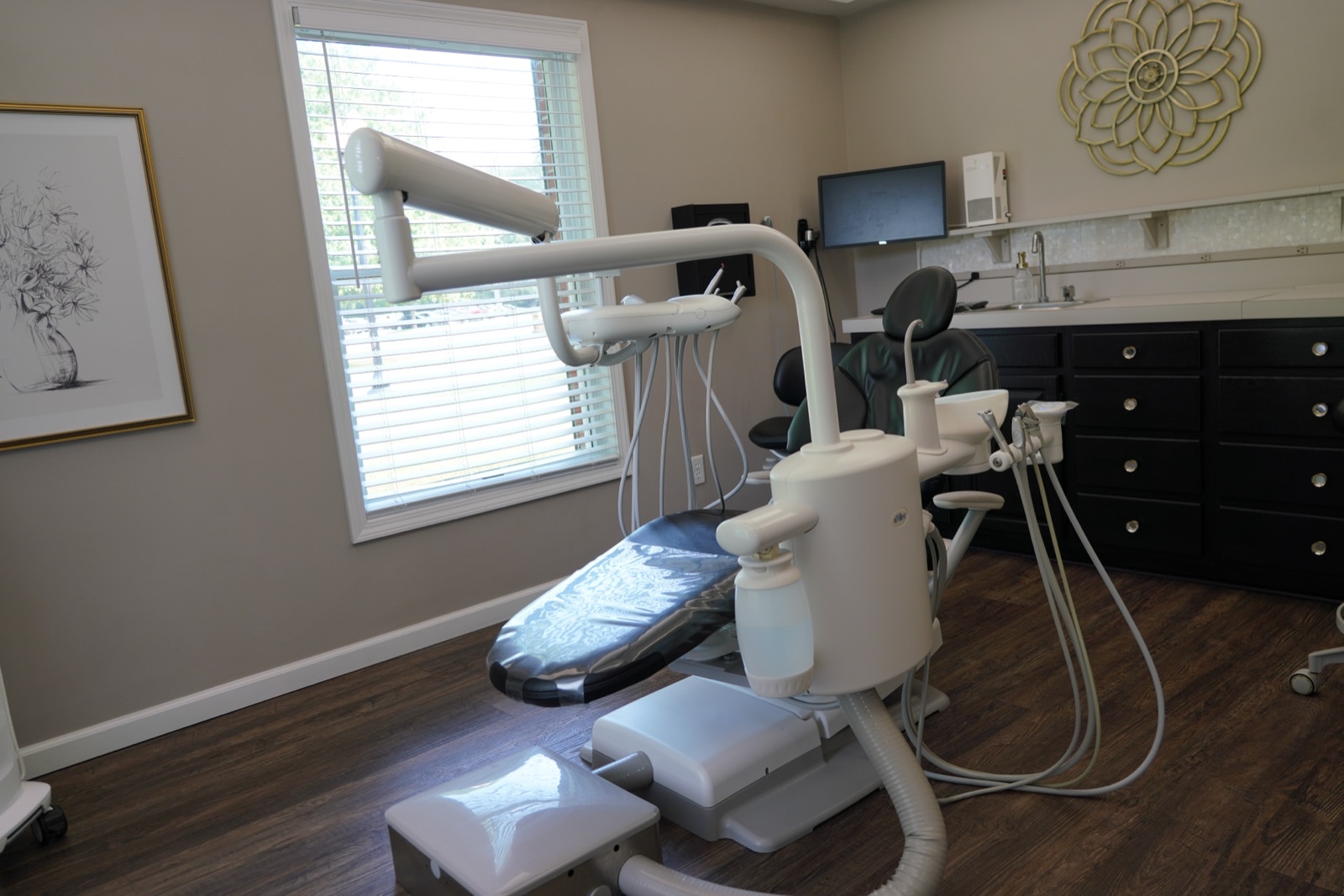 A bright, modern dental treatment room